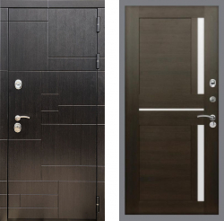Дверь Рекс (REX) 20 СБ-18 Белое стекло Венге
