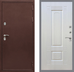 Дверь Рекс (REX) 5 (металл 3 мм) ФЛ-2 Лиственница беж